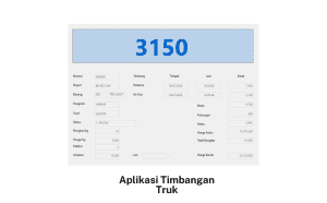aplikasi untuk timbangan truk